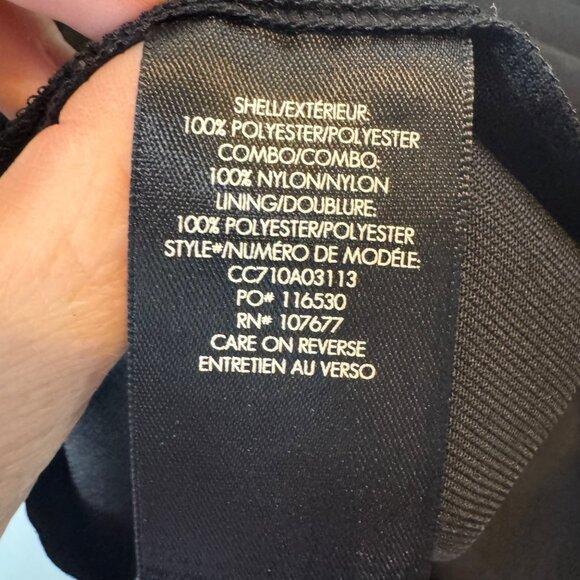 Alice Olivia Mandy Flare Pants Womens Black Crochet Lace Trim Back Zip Size 4 - Picture 6 of 12